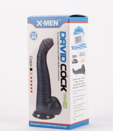 X-MEN David12.4inch Cock Black  XMEN2705-35